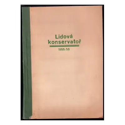 Lidová konzervatoř 1955-1956 (1956, Československý rozhlas praha)