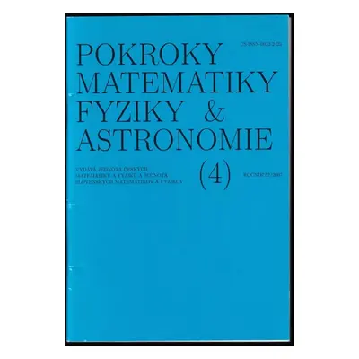 Pokroky matematiky, fyziky a astronomie - ročník 53 / 2007 (2007, Státní pedagogické nakladatels