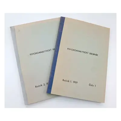 Psychoanalytický sborník - ročník 1. 1989 číslo 1 + ročník 2. 1990 - číslo 2 : Časopis Psychoana