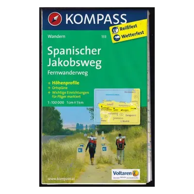 Spanischer Jakobsweg : 1:100 000, Fernwanderweg - Klaus Harnach (kompass)