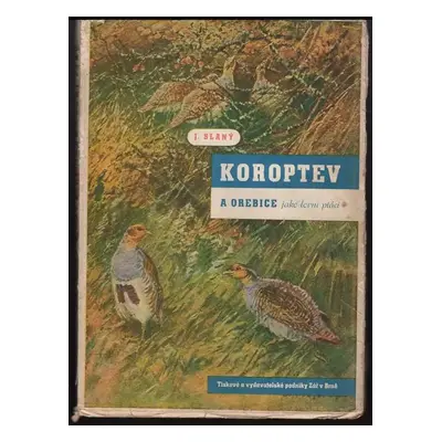 Koroptev a orebice jako lovní ptáci - Jan Slaný (1947, Zář)