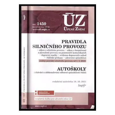 Pravidla silničního provozu ; Autoškoly [ÚZ 2021 č. 1450] (2021, Sagit)