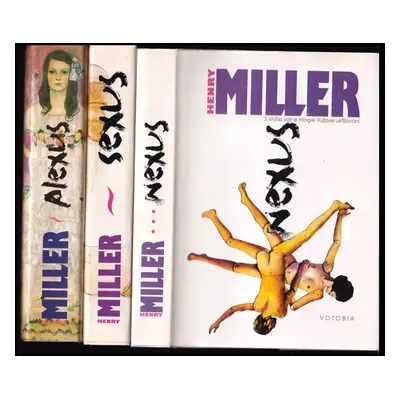 KOMPLET Henry Miller Sexus + Plexus + Nexus - Henry Miller (1994, Votobia)