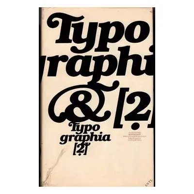 Typographia : Fotosazba - 2 - Oldřich Hlavsa (1981, Státní nakladatelství technické literatury)