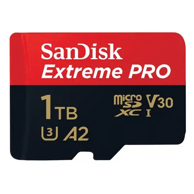 SanDisk Extreme PRO microSDXC 1TB + SD Adapter 200MB/s and 140MB/s A2 C10 V30 UHS-I U3