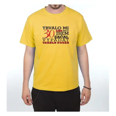 Tričko - Trvalo mi 30 let - XXXL žlutá