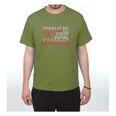 Tričko - Trvalo mi 50 let - 3XL olive