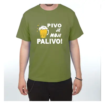 Tričko - Pivo je moje palivo - S olive