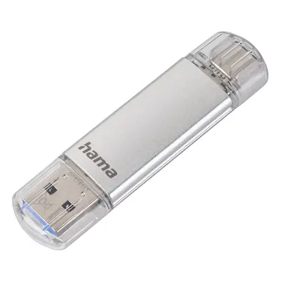 Hama Flash Pen Laeta, USB-C/USB-A 3.1, 16 GB, 40 MB/s, stříbrný