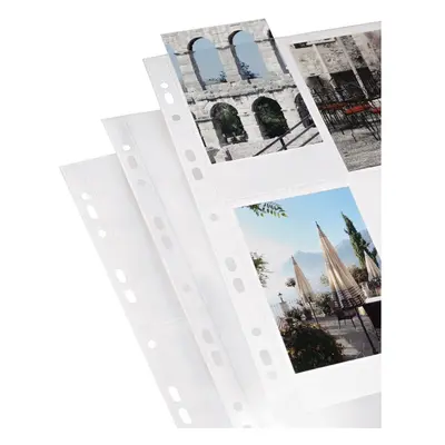 Hama photo sleeves for ring-binder albums A4, White, 10x15 cm