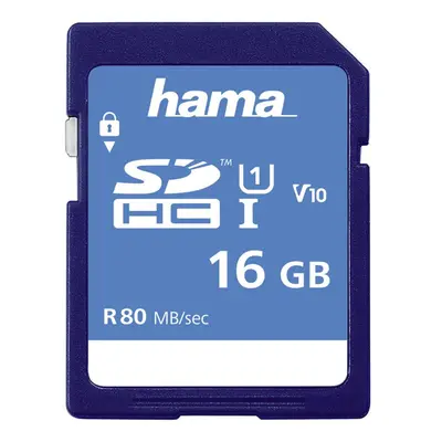 Hama SDHC 16 GB Class 10, UHS-I 80 MB/s