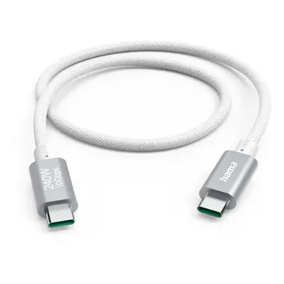 Hama USB-C 3.2 Gen2 kabel, 1,5 m, 10 Gb/s, 240 W, bílý