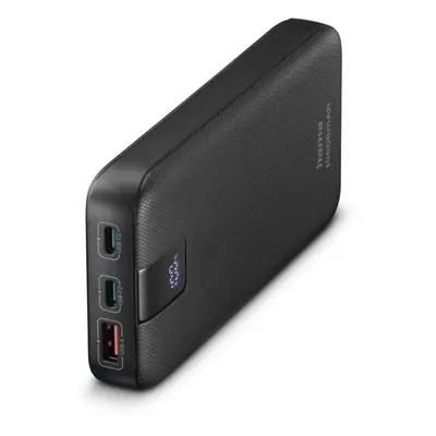 Hama PD 10 powerbanka, 10000 mAh, 3 výstupy: 1x USB-C, 2x USB-A, LED displej, PD, Qualcomm