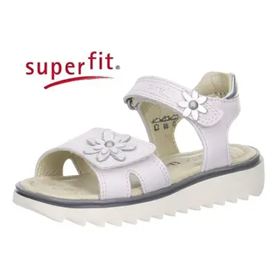 Dívčí celokožené sandály Superfit 0-00212-51 ELLY WHITE COMBI