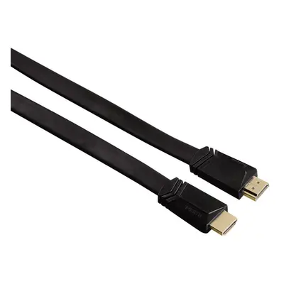 Hama HDMI kabel vidlice-vidlice, plochý, pozlacený, 3*, 1,5 m