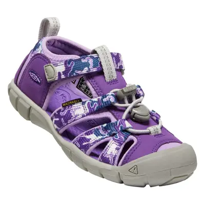 Dětské sandály KEEN SEACAMP II CNX CHILDREN camo/tillandsia purple