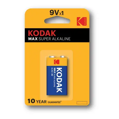 Kodak baterie MAX alkalická, 9 V, blistr