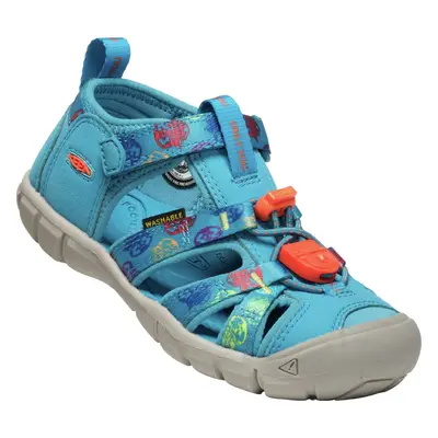 Sandály KEEN SEACAMP II CNX YOUTH smokey bear/fjord blue