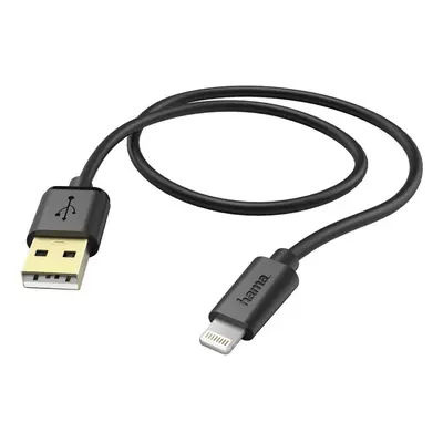 Hama MFI USB nabíjecí/datový kabel pro Apple s Lightning konektorem, 1,5 m, černý