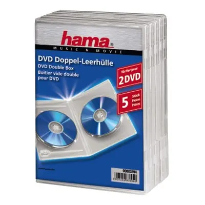 Hama double DVD Jewel Case, 5, transparent