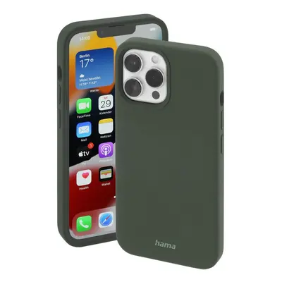 Hama MagCase Finest Feel PRO, kryt pro Apple iPhone 13 Pro, zelený