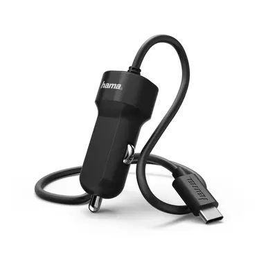 Hama nabíječka do vozidla s kabelem, USB typ C (USB-C), 3 A, krabička Prime