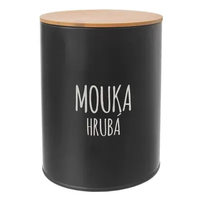 Dóza Mouka hrubá BLACK pr. 13 cm