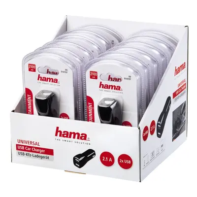 Hama dvojitá USB nabíječka do vozidla, 2,1 A