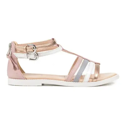 Sandály GEOX J SANDAL KARLY GIRL ROSE/LT GREY