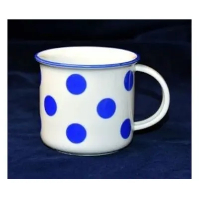 hrnek 250ml TINA - MODRÝ PUNTÍK, čes.porcelán