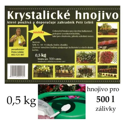 hnojivo krystalické 0,5kg+lžíce LEBIŠ