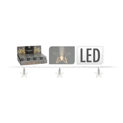 řetěz 100cm LED, hvězdy ván.na stůl, na baterie