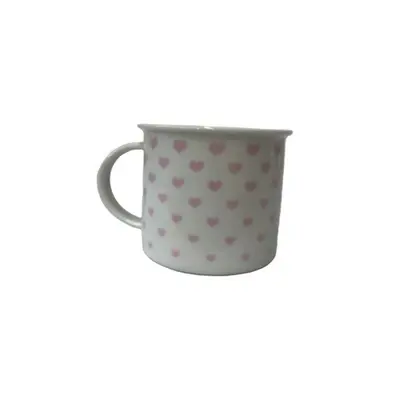 hrnek 380ml TINA - růžová SRDÍČKA U3295/38, čes.porcelán