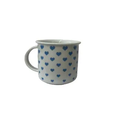 hrnek 250ml TINA - modrá SRDÍČKA, U3395/25, čes.porcelán