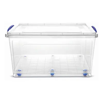 box 42,0l CLEAR, 55x37x29cm+koleč., plast