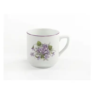 hrnek 400ml PĚTKA-FIALKY 8354 V+V3, čes.porcelán