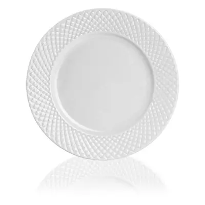 talíř d19,5cm dezertní, MEDIOLAN, bílý porcelán