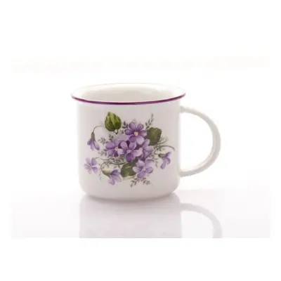 hrnek 250ml TINA - FIALKY, čes.porcelán