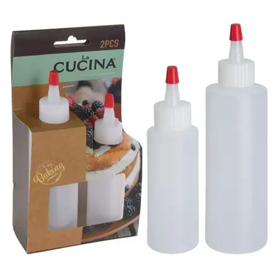 zdobička láhev 2kusy, 60ml/120ml CUCINA, plast