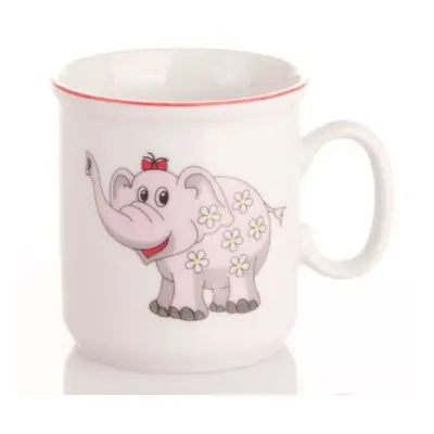 hrnek 160ml DĚTSKÝ-SLONÍK růžový, čes.porcelán