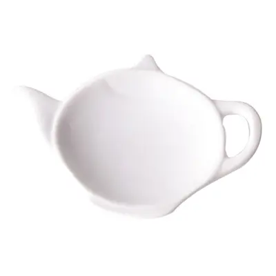 podčajník 1ks KONVIČKA-bílá,12x8,5cm,porcelán