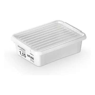 box 1,15l WHITE LINE-1212, 19,5x15x6cm, plast