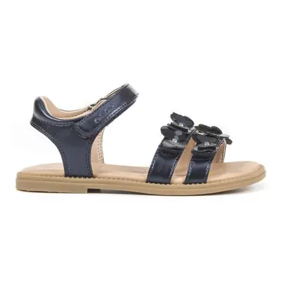 GEOX Dětské letní sandály GEOX J SANDAL KARLY GIRL NAVY