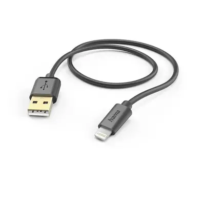 Hama MFi USB kabel pro Apple, USB-A Lightning 1,5 m, černý