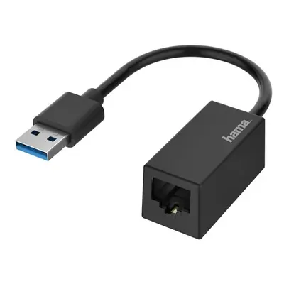 Hama síťový adaptér USB-A - RJ45, Gigabit Ethernet