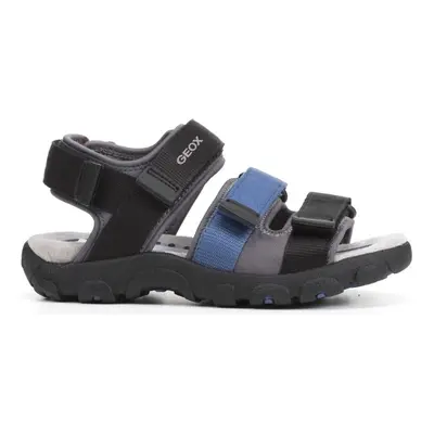 GEOX Sandály GEOX JR SANDAL STRADA BLACK/BLUE