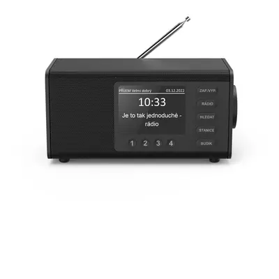 Hama digitální rádio DR1000, FM/DAB/DAB+, černé