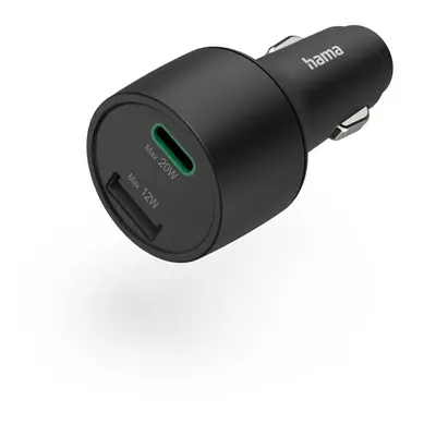 Hama rychlá USB nabíječka do vozidla USB-C PD/QC, USB-A, 32 W