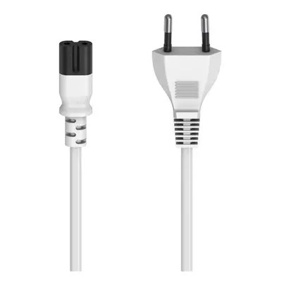 Hama síťový napájecí kabel, euro vidlice, 1,5 m, bílý