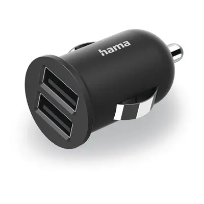 Hama USB nabíječka do vozidla, 2x USB-A, 2,4 A (12 W)